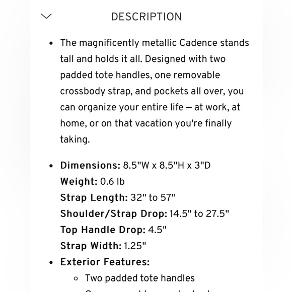 Lug Cadence, Metallic Sugarplum, NWT - Picture 10 of 11